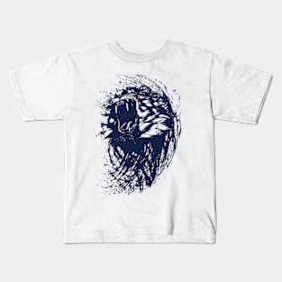 Roar Rough Lion Kids T-Shirt